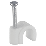 Q-link kabelclip wit rond 6mm   a 20 st.