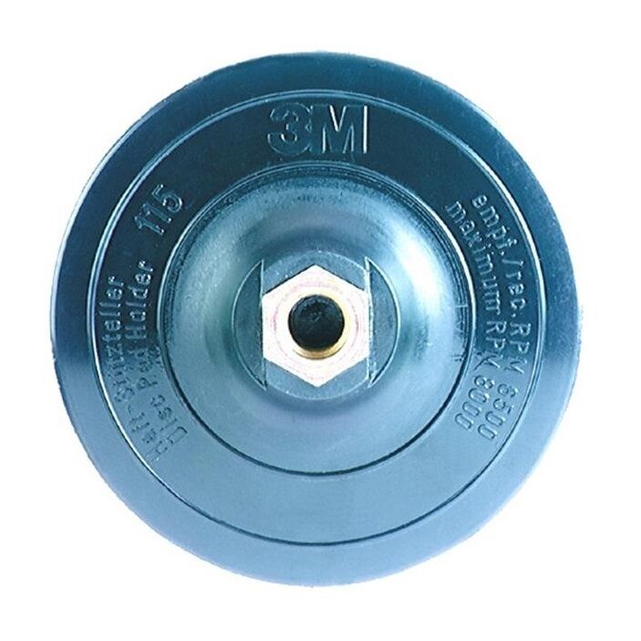 3M Scotch-Brite Steunschijf T-Hook met Gecentreerde Pinhouder, 125mm, M14 aansluiting