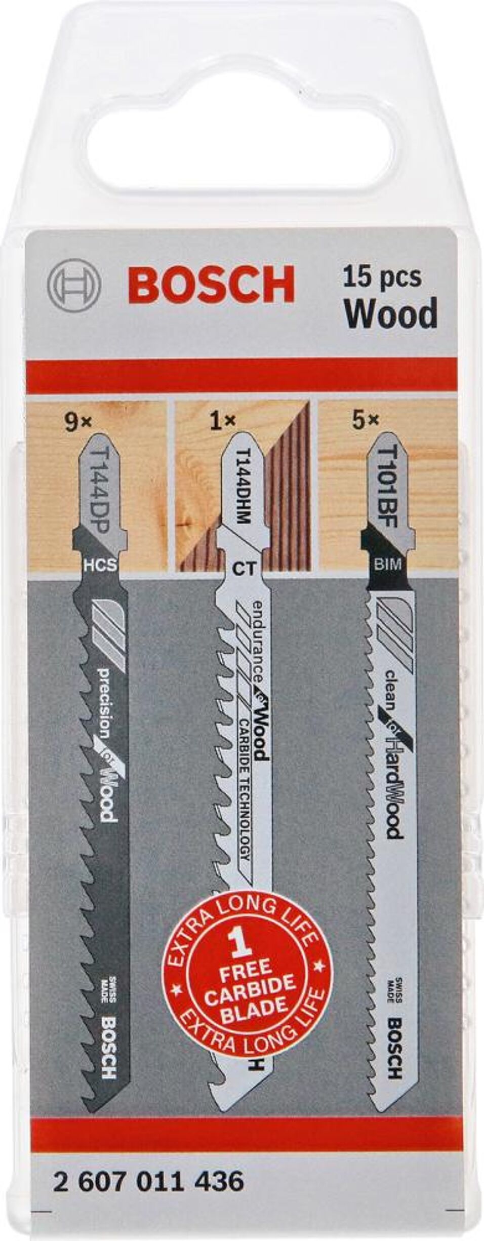 Product afbeelding Bosch Set zaagbladen hout 14 + 1 dlg