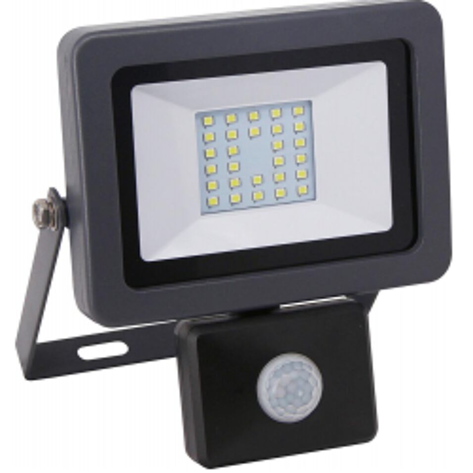 Product afbeelding Led bouwlamp met bewegingsmelder 20W