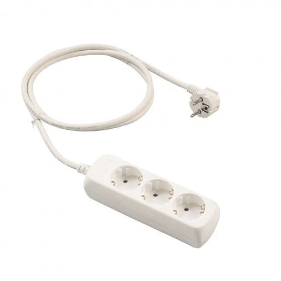 Product afbeelding Bizline tafelcontactdoos RA wit 3V 3m