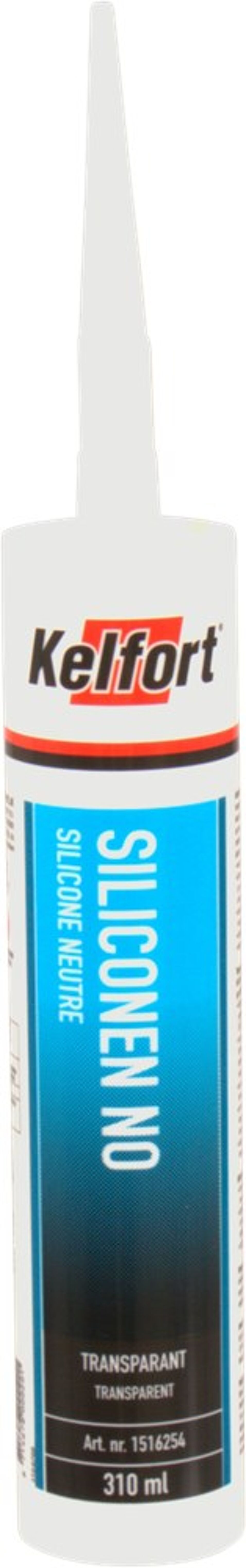 Product afbeelding Kelfort siliconenkit transparant NO 310 ml