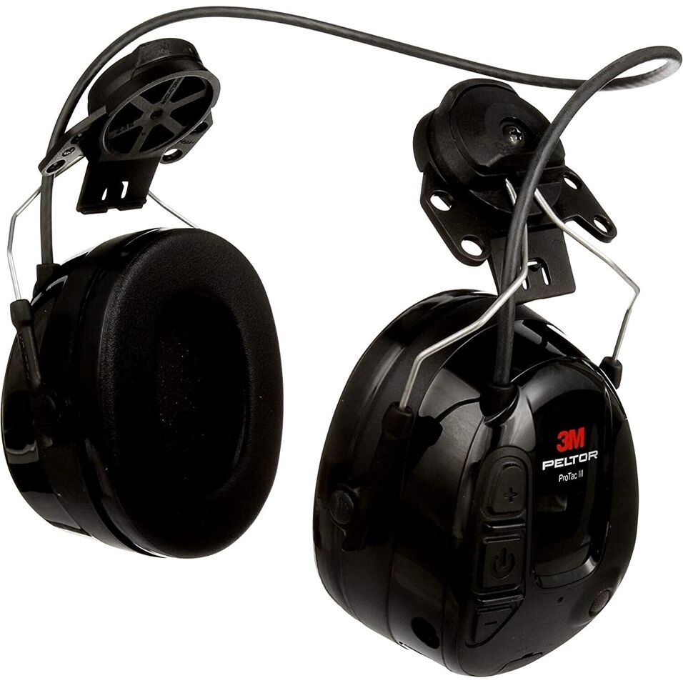 Product afbeelding 3M Peltor ProTac III Headset, 31 dB, zwart, met helmbevestiging, MT13H221P3E