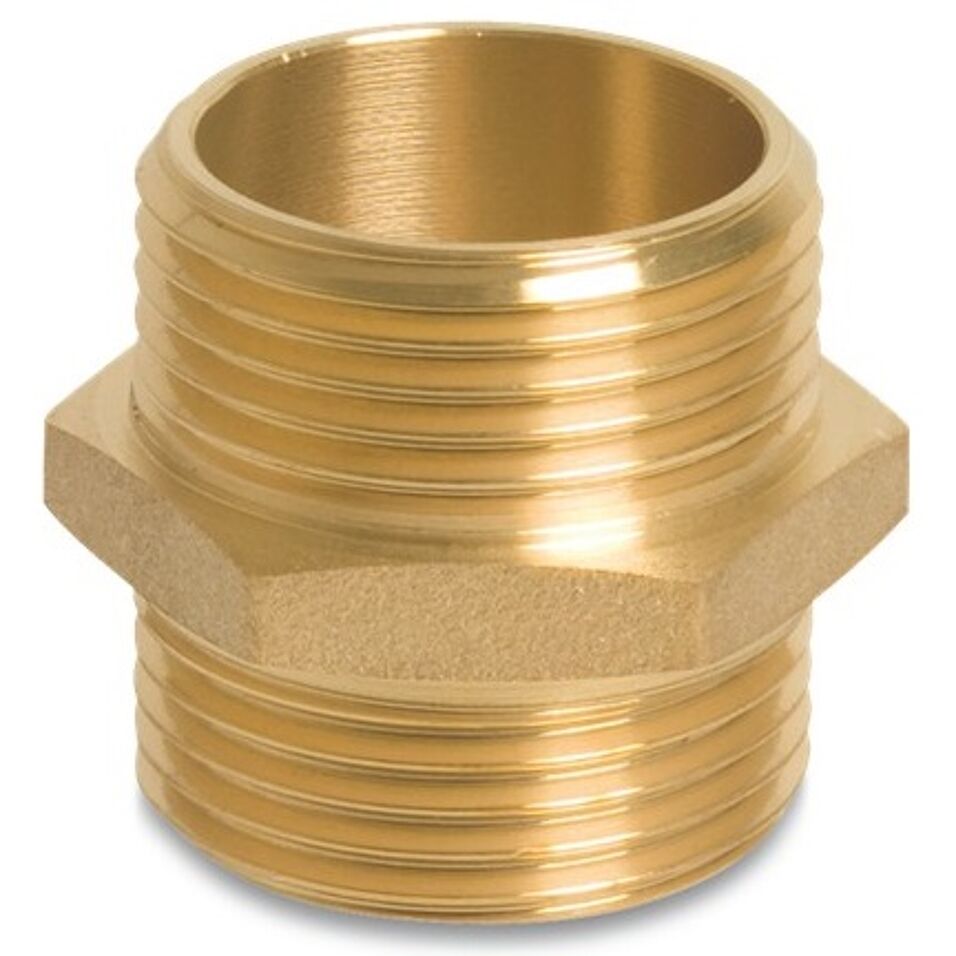 Product afbeelding Dubbele nippel nr.280 messing 3/4"