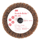 3M Scotch-Brite Roloc+ Cut en Polish Lamellenborstel PF-ZR, 50 mm x 25 mm A MED