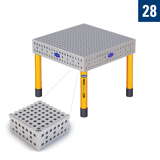 Demmeler opspantafel PP 1000x1000x850 mm