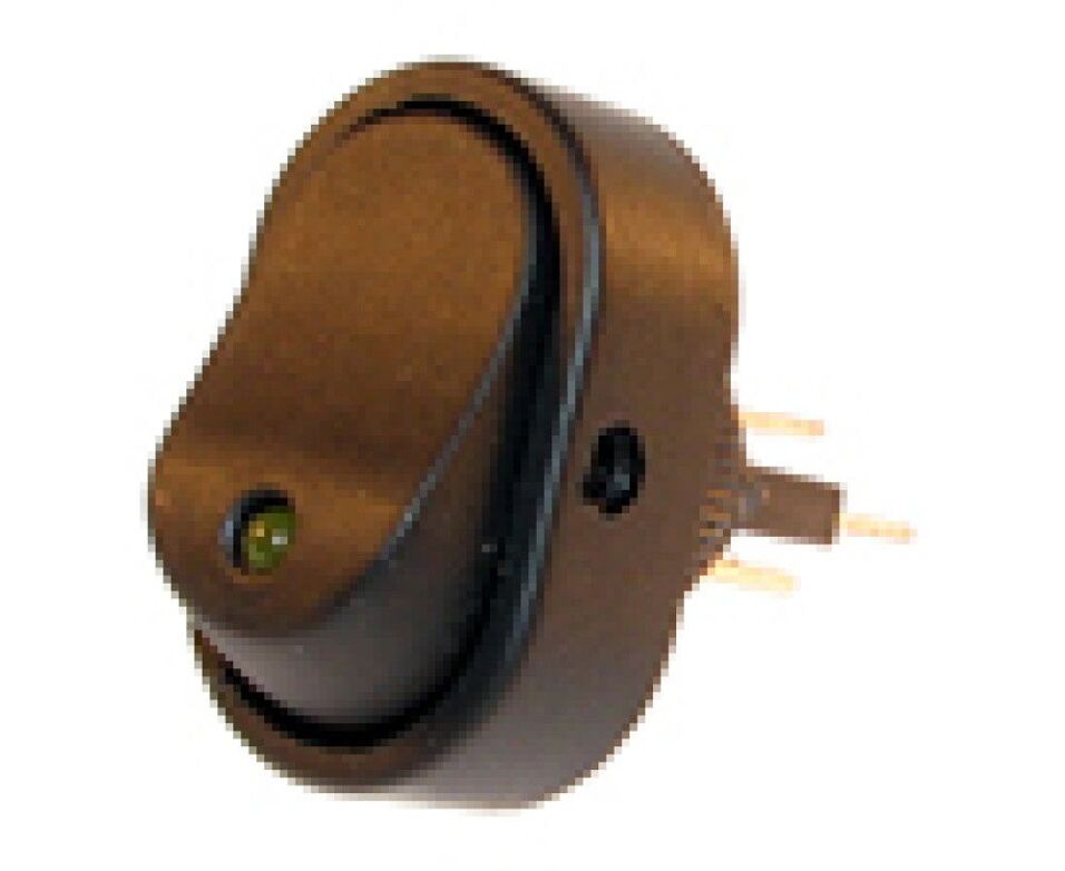 Product afbeelding Schakelaar ovaal met led: amber