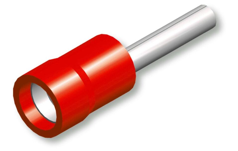 Product afbeelding Kabelschoen rood  pin           566 a10st