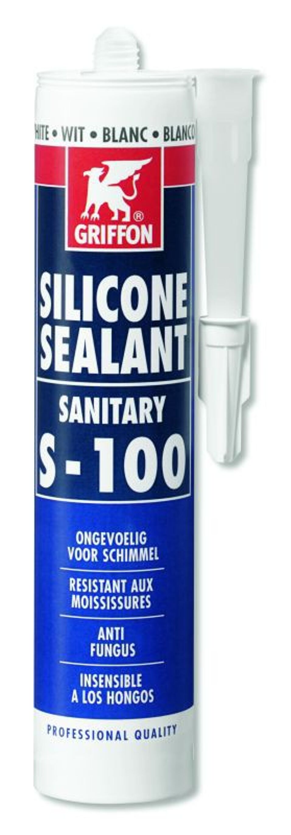 Product afbeelding Griffon siliconenkit sanitair S-100 wit 300 ml