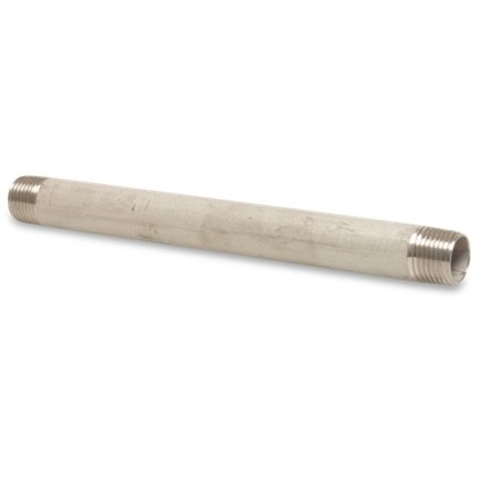Product afbeelding Pijpnippel nr.23 RVS 316 1.1/4" x 80 mm