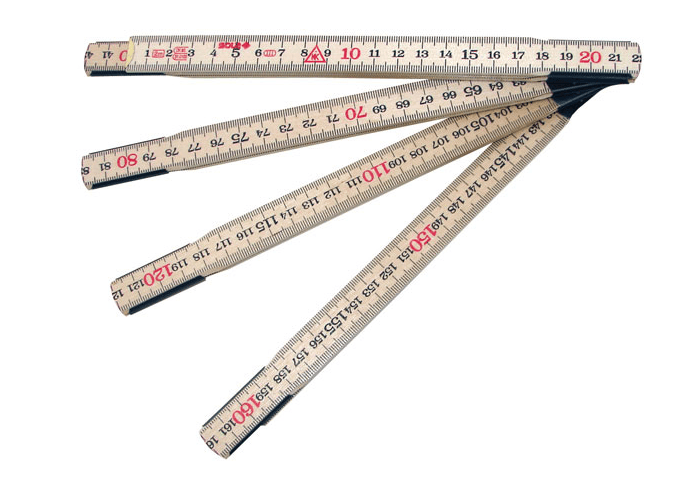 Sola duimstok hout 2m 10-delig