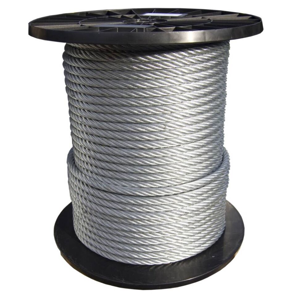 Product afbeelding Staalkabel 6x19 + 1 TWK verzinkt - 4 mm