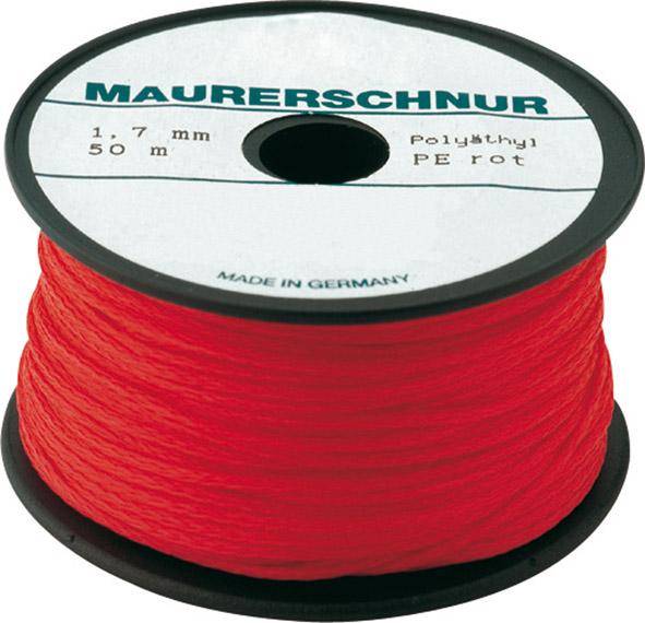 Overmann Metselaarskoord polyethyleen 2mm x100m rood