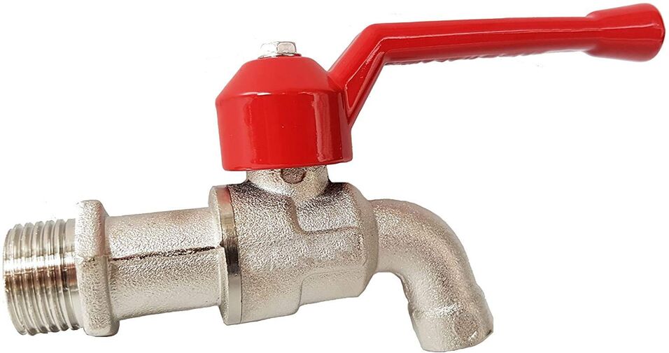 Product afbeelding Kogelaftapkraan 3/4 " messing vernikkeld