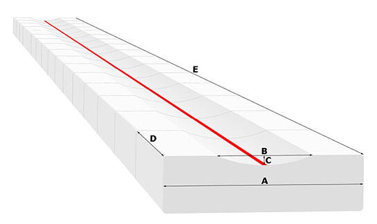 Clark lassteentjes vlak groef 1.3 x 13mm