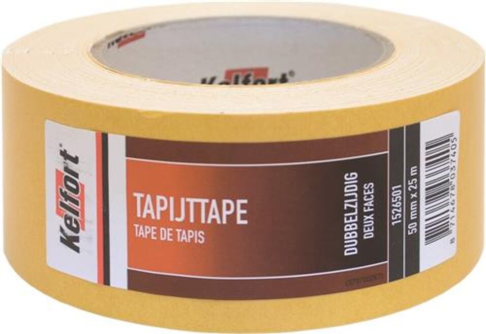 Product afbeelding Dubbelzijzig tapijttape       50mm x 25m