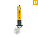 Demmeler tafelvoet 750 met wiel zonder rem