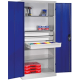 Ladenverdeler met kunststof bakjes