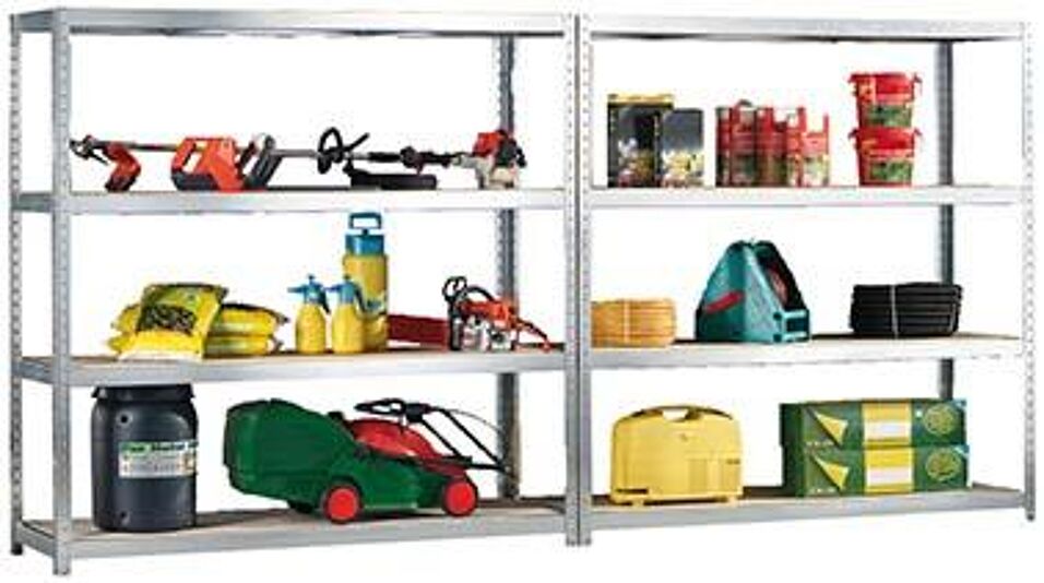 Product afbeelding SPEED-RACK stelling 2470 x 1700 x 600 vzk cpl. m et 4 vaketages met spaanplaten