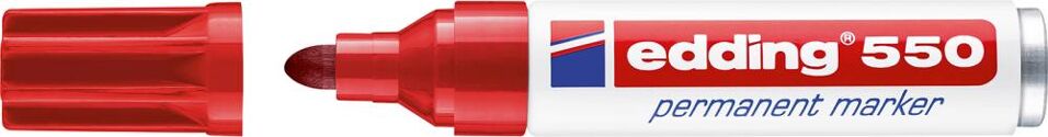 Product afbeelding Edding Permanent marker 550 rood 