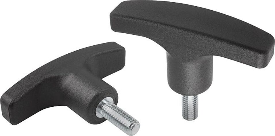 Product afbeelding T-greep met buitendraad        M12x 40mm