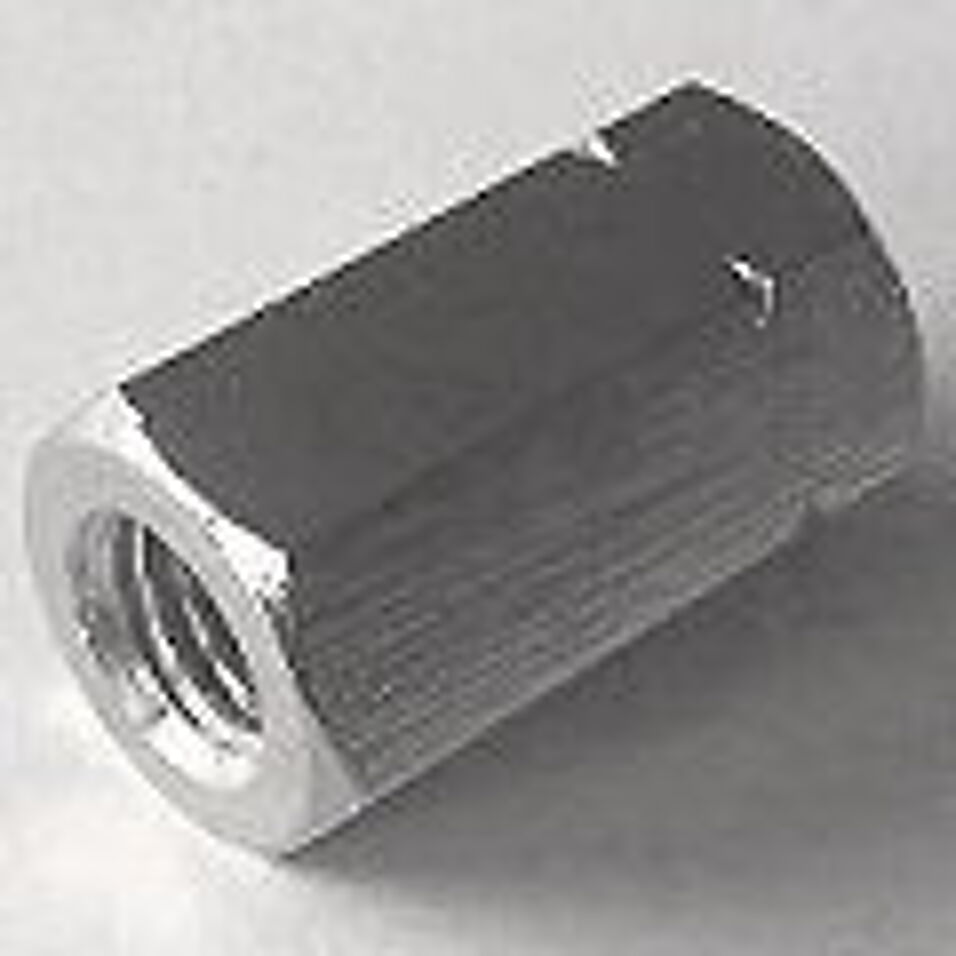 Product afbeelding RVS Verbindingsmoer DIN-6334 A2 M 6 H=3xD