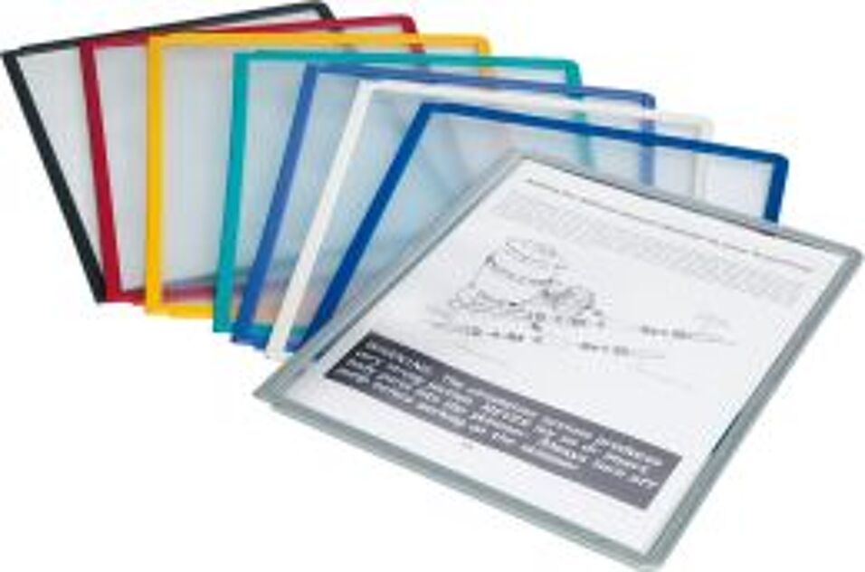Product afbeelding Zichtmappen donkerblauw  pak van 5st.