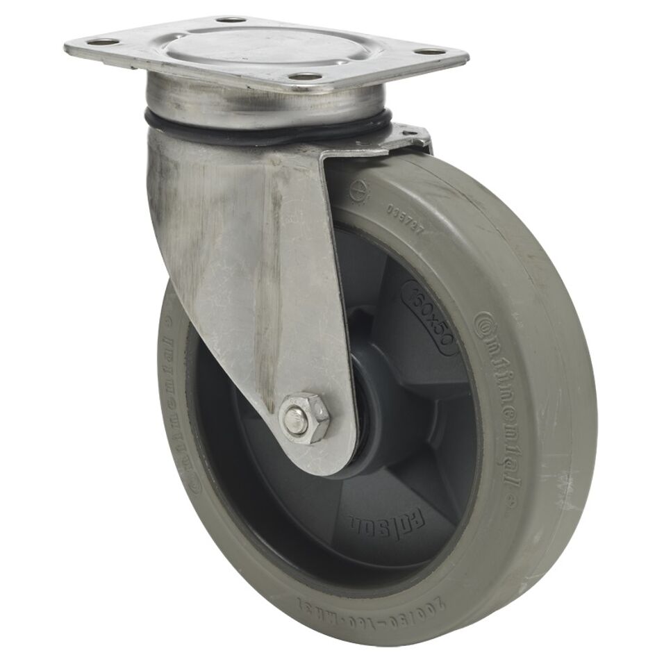 Product afbeelding Colson zwenkwiel JXRG met topplaat 100 x 35mm 150kg