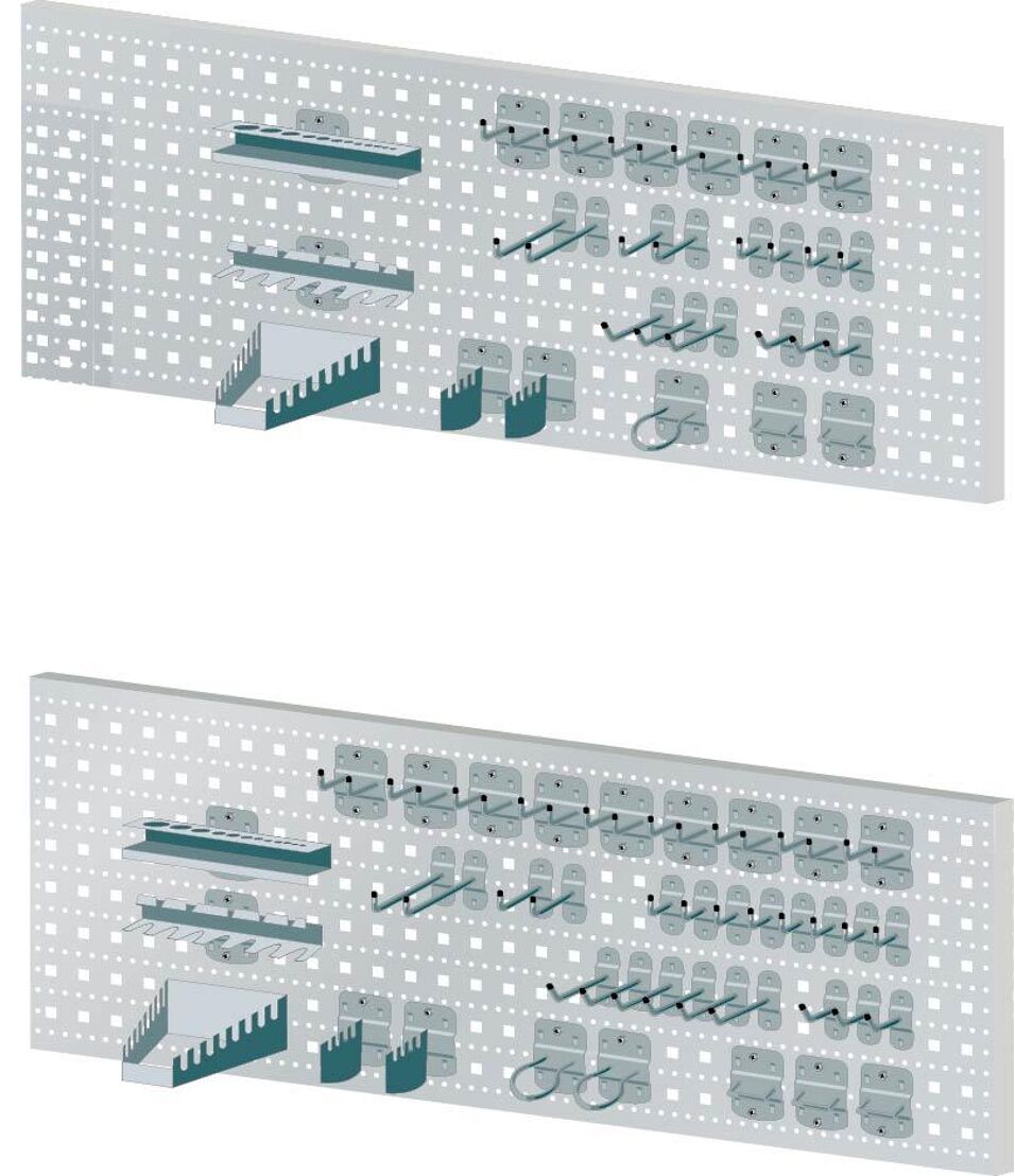 Product afbeelding Werkbank-opbouw hakenset 2 18-delig