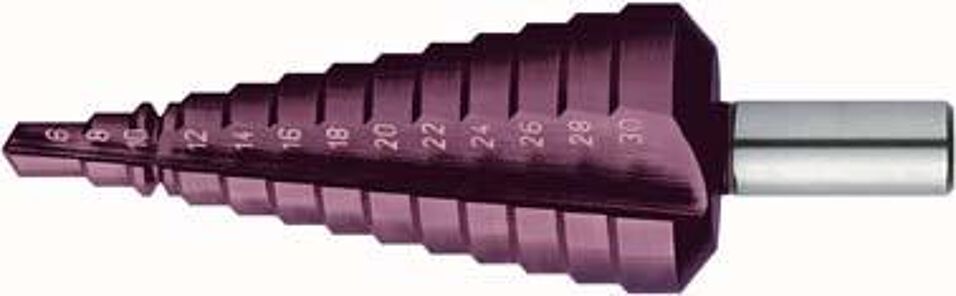 Product afbeelding Format Universele trappenboor HSS TiAlN 6 -30,00mm