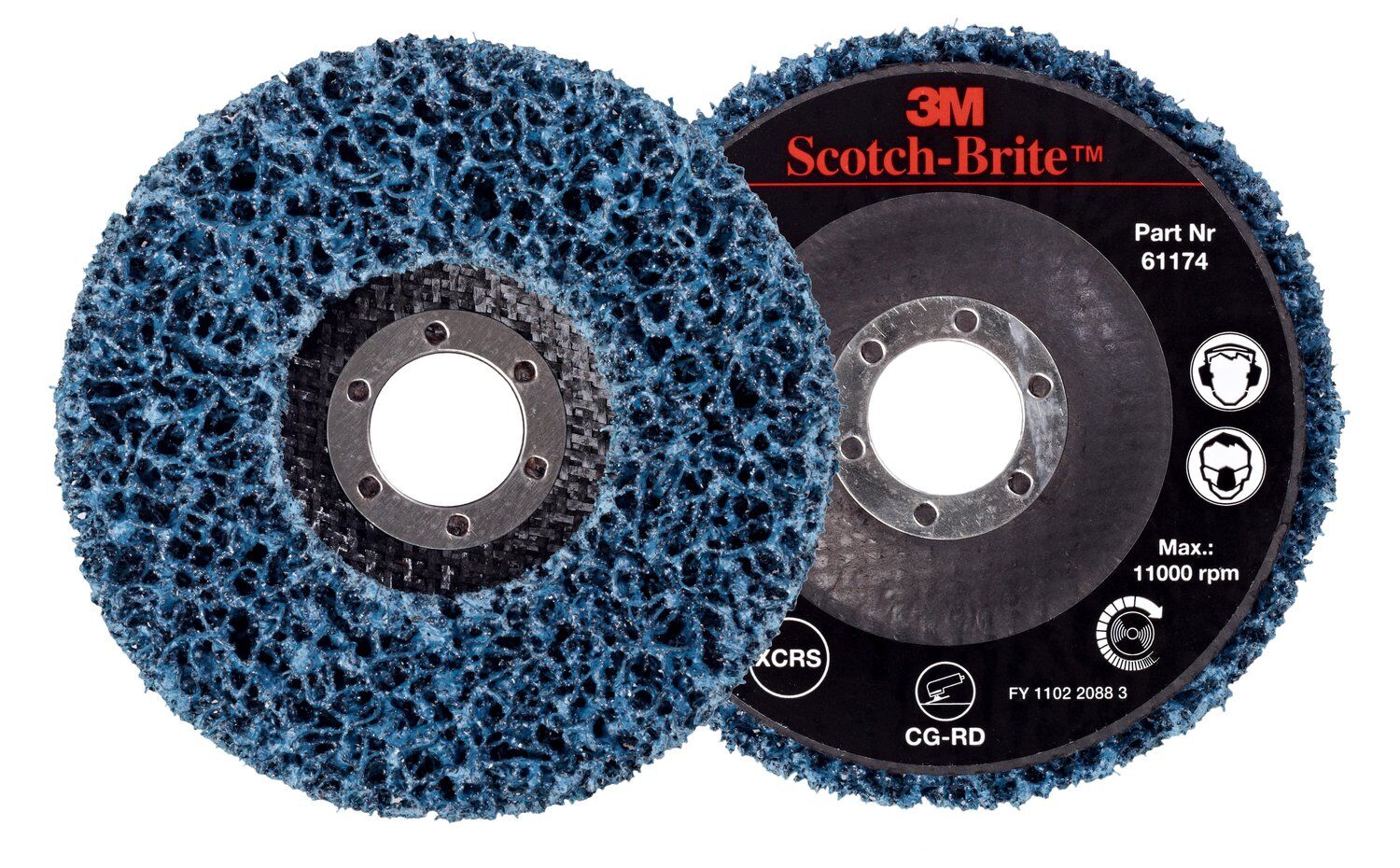 3M Scotch-Brite Clean en Strip Schijf CG-RD, 115mm x 22mm, S XCRS