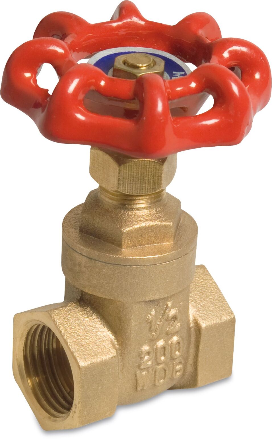 Product afbeelding Mega Schuifafsluiter messing 1 1/2" binnendraad 16 bar type 201