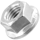 Zeskantflensmoer met vertanding DIN 6923 Elvz 8.0 - M6