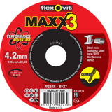 Flexovit MAXX3 combinatieschijf NQ24R 180x4,2mm T27