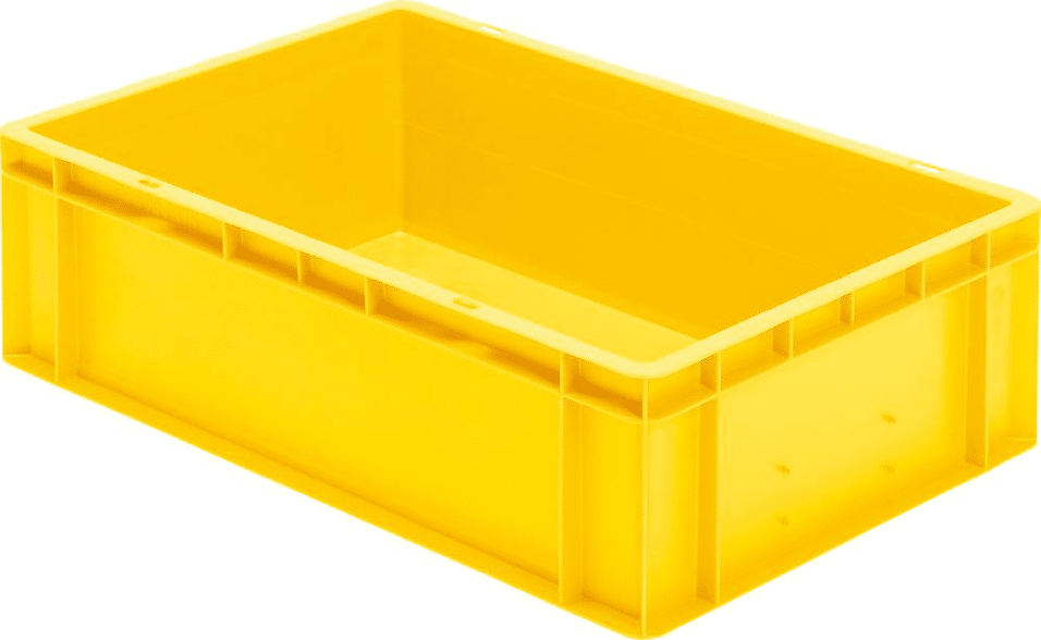 Product afbeelding Stapelbare transportbak 600x400x175 mm geel