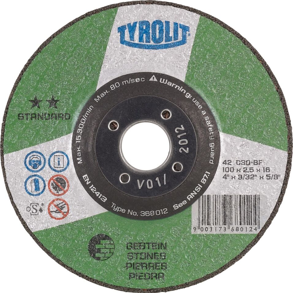 Product afbeelding Tyrolit Standard doorslijpschijf 42 178x3,0x22,23 C30S-BF