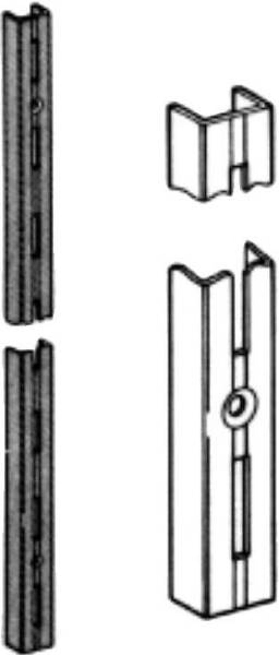 Product afbeelding Element wandrailset 5000 wit l= 50cm a2st