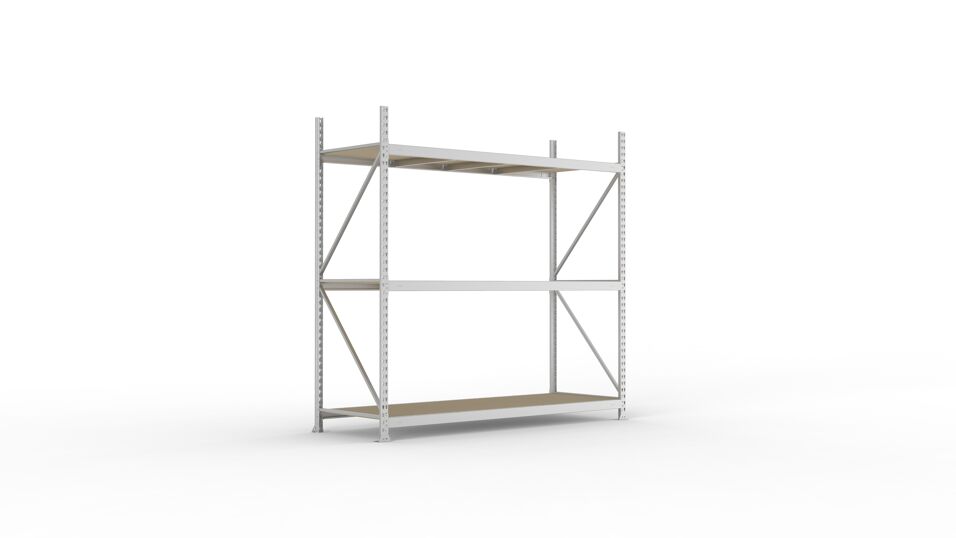 Stelling Rack MINI-RACK stelling BS 2200 x 2200 x 800 vzk cpl. met spaanplaten e n 3 ...
