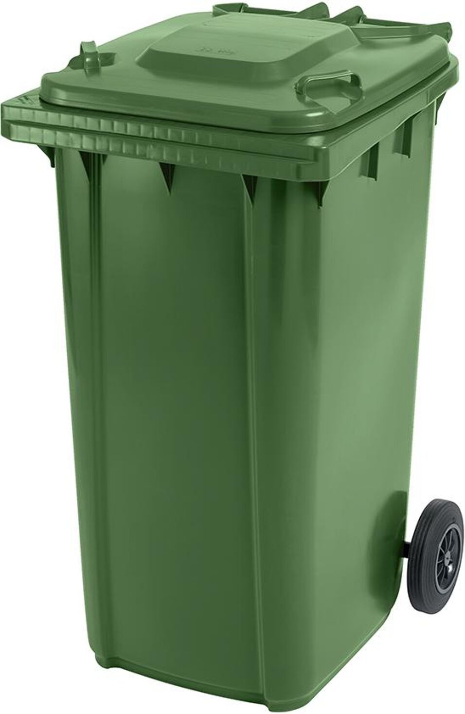 Product afbeelding Grote afvalbak kunststof 240 liter, geel
