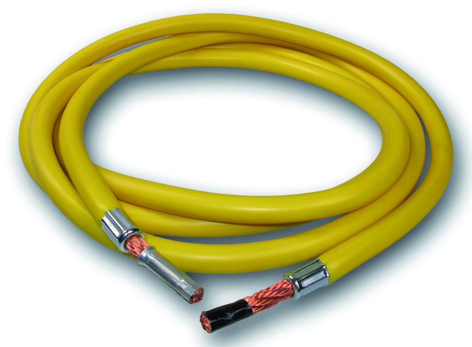 Product afbeelding Laskabel siliconen 35 qmm geel 3 mtr