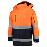 parka fluor oranje marine