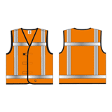 Veiligheidsvest RWS oranje BV+AS XL-XXL