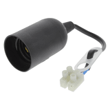 Verhuisfitting E27 zwart         a 2 st.