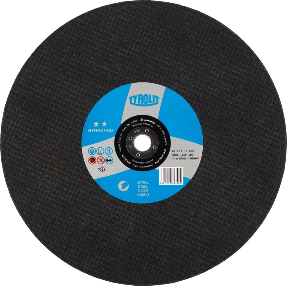 Product afbeelding Tyrolit Standard doorslijpschijf 41H 300x3,5x22,23 A30S-BF