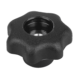 Sterknop met binnendraad, DIN 6336 vorm D M12 Diameter 63 mm