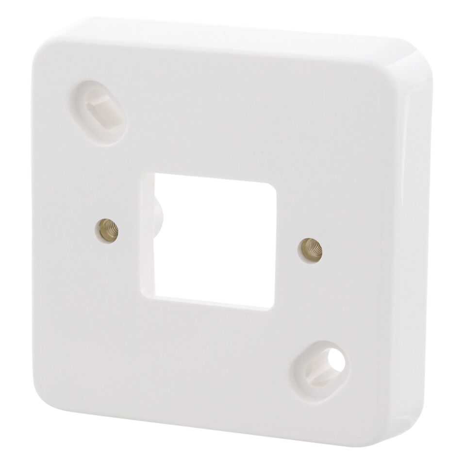 Product afbeelding Attema montageplaat P25  enkel  polarwit