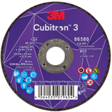 3M Cubitron 3 doorslijpschijf, 86580, 80+, T41, 125mm x 0,8mm x 22,23mm