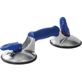 Platendrager aluminium 2-kops 120 mm 60 kg met geintegreerde vacuumaanduiding