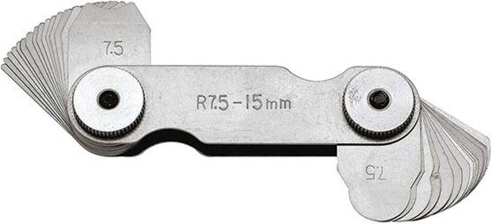 Product afbeelding Format Radiuskaliber Staal 7,5-15mm 16 vel