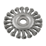 Format Roterende staaldraadborstel Staaldraad getordeerd 115mm